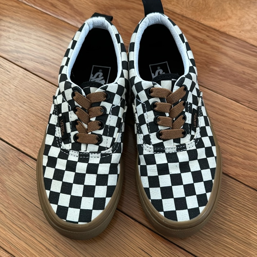 VANS Kids Checkered Sneakers Size 13.5